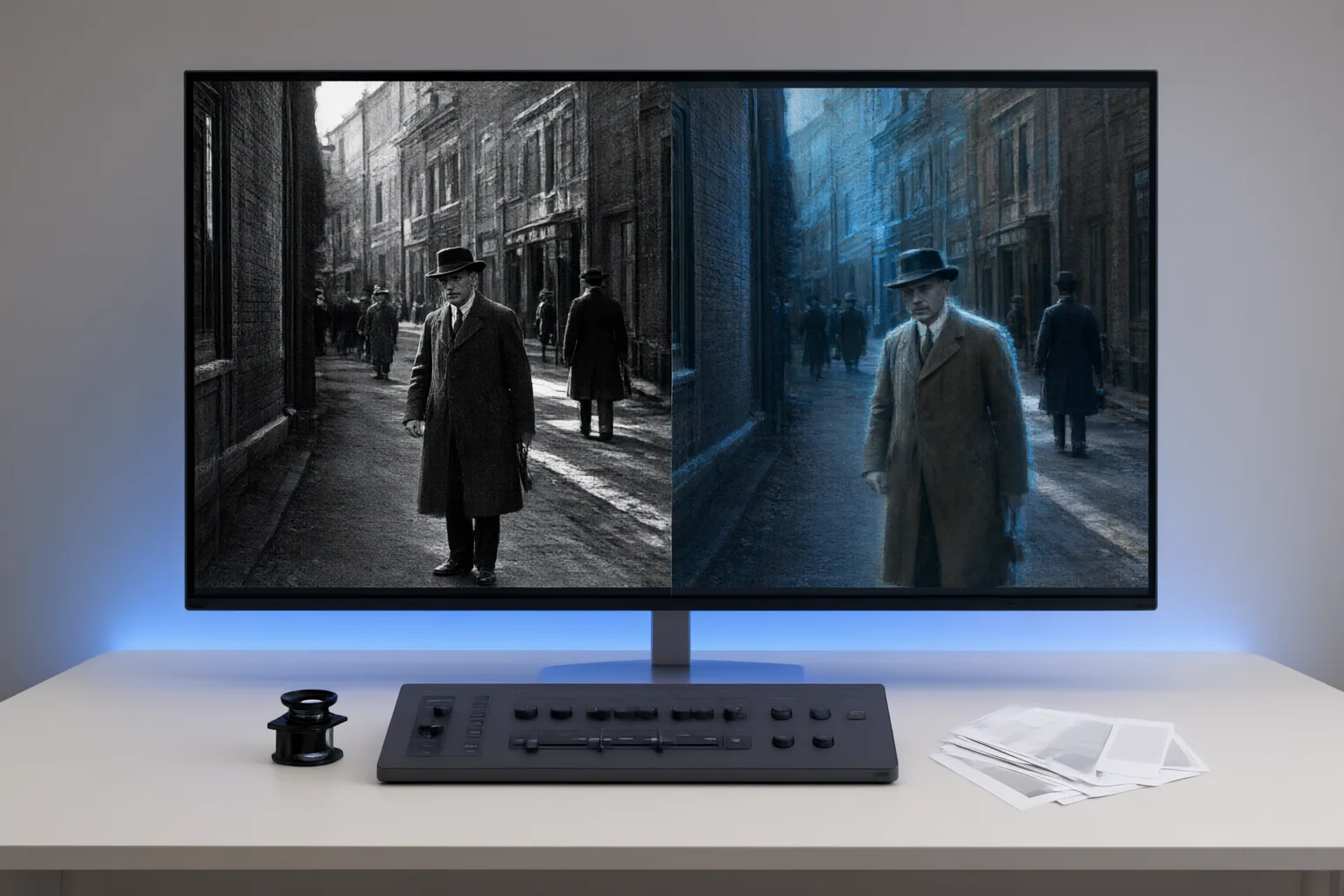 Original editorial hero image for AI Colorization Artifacts to Check in Archival Black-and-White Video