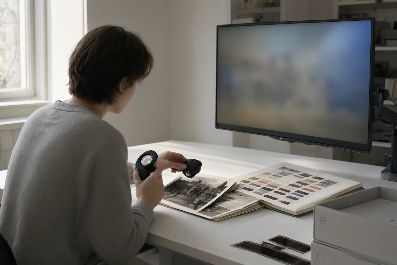 Editorial scene showing practical next steps for AI Video Colorization: What to Verify When Historical Colors Are Uncertain