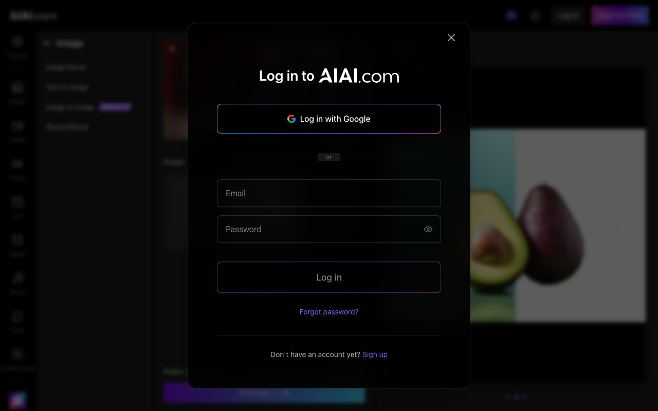 AIAI login dialog displayed after the Generate action was selected during the eWiki test