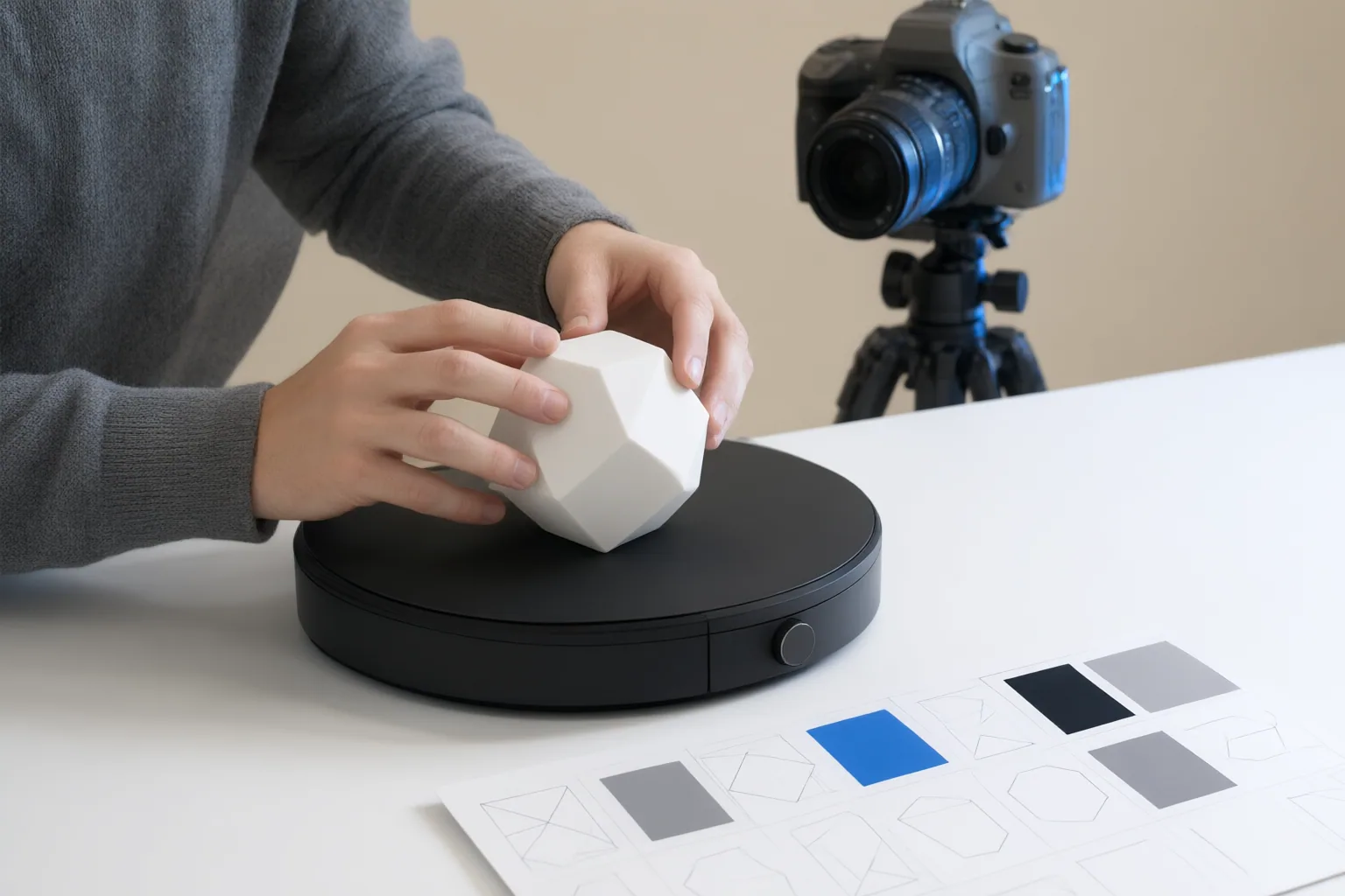 Editorial scene showing practical next steps for How to Inspect an AI-Generated 360-Degree Product Spin Before Publishing