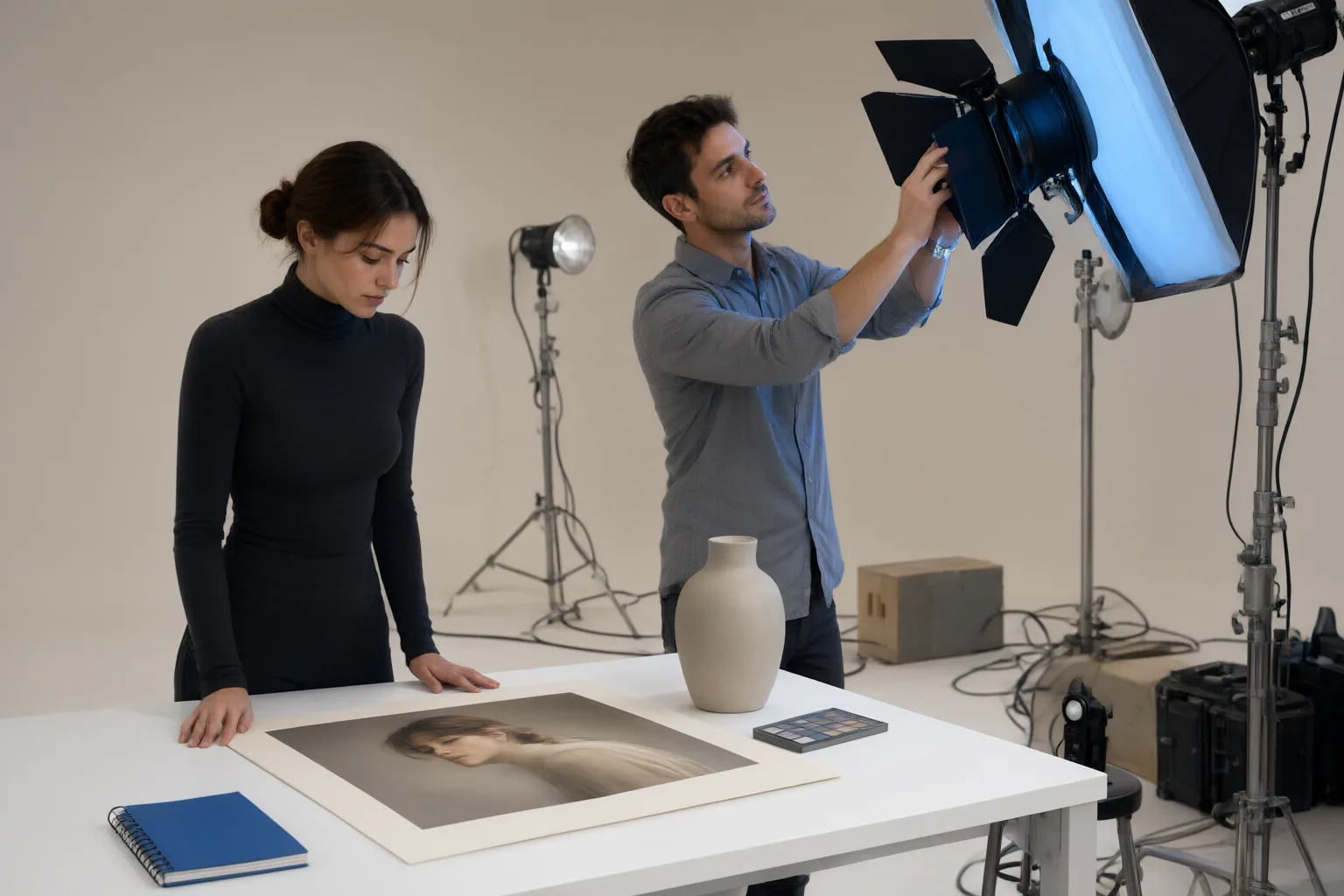 Editorial scene showing practical next steps for How to Test an AI Relighting Tool for Portraits and Product Images