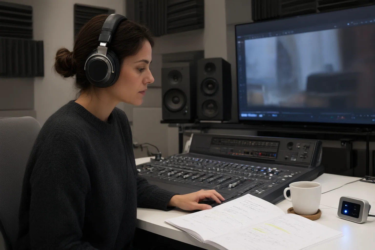Editorial scene showing practical next steps for AI Dubbing Quality Checklist: Meaning, Emotion, Timing, and Lip Sync