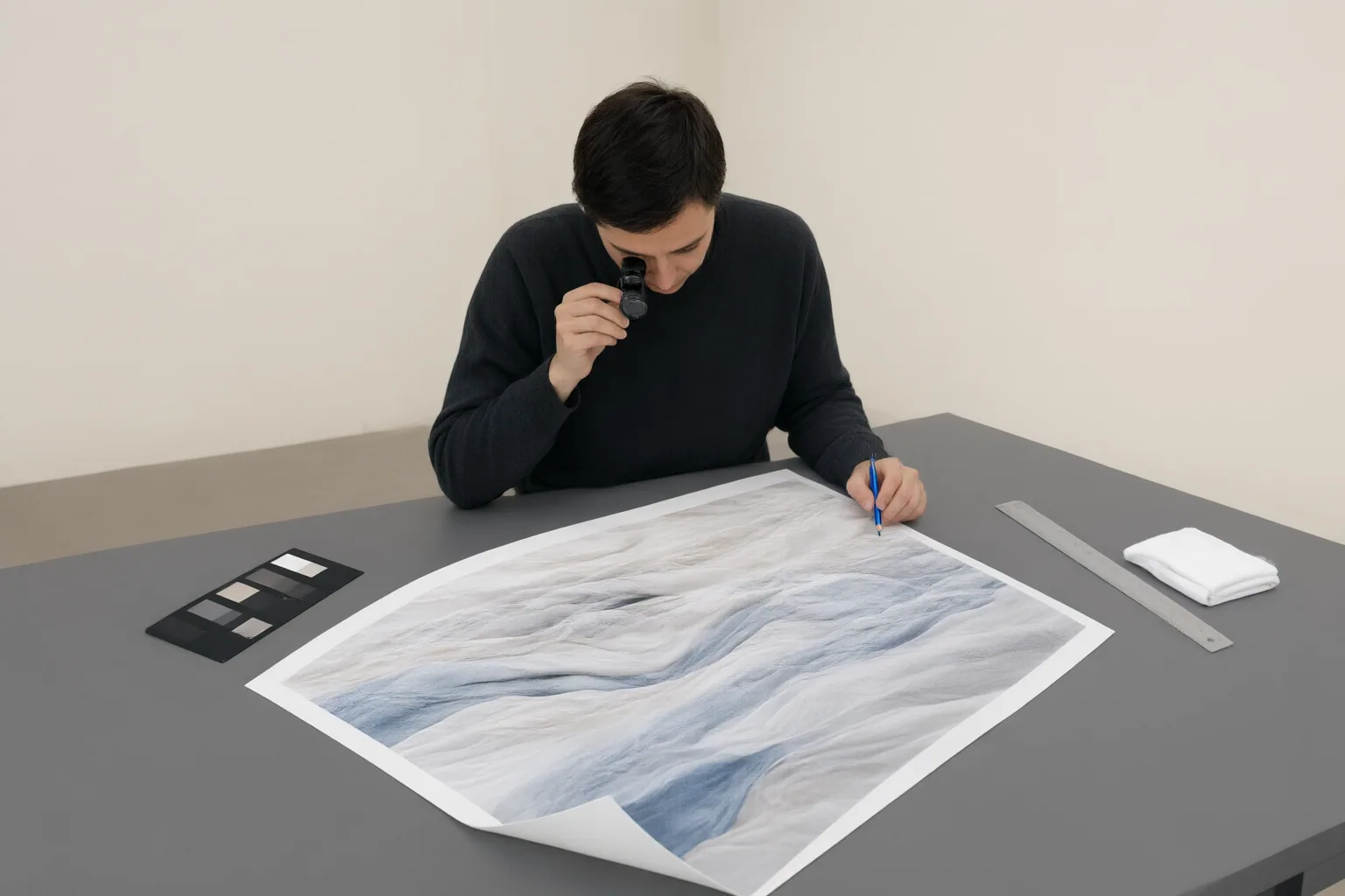Editorial scene showing practical next steps for How to Check Faces, Hands, Logos, and Text After an AI Image Edit