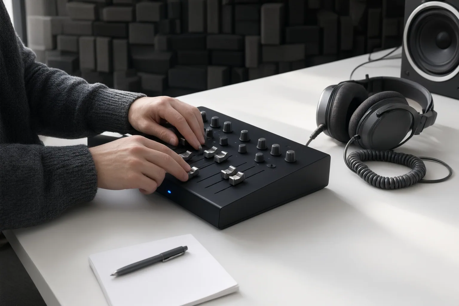 Editorial scene showing practical next steps for How to Compare AI Speech Cleanup for Room Tone, Breaths, and Overlapping Voices