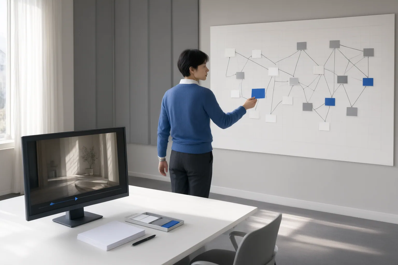 Editorial scene showing practical next steps for How to Evaluate AI Video Summarization Without Losing Context